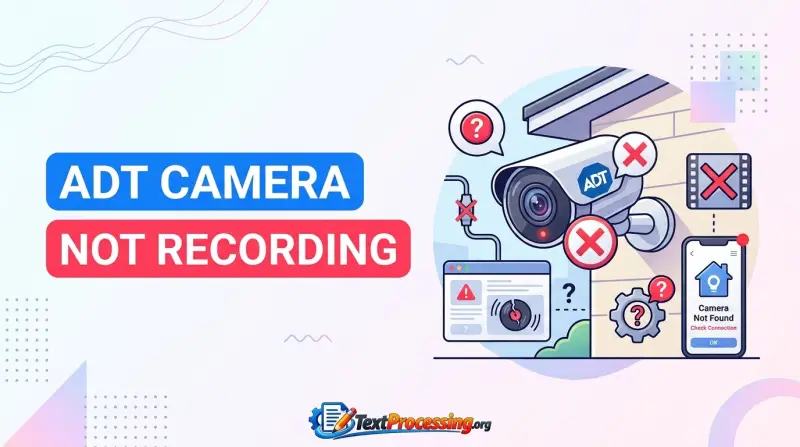 ADT Camera Not Recording