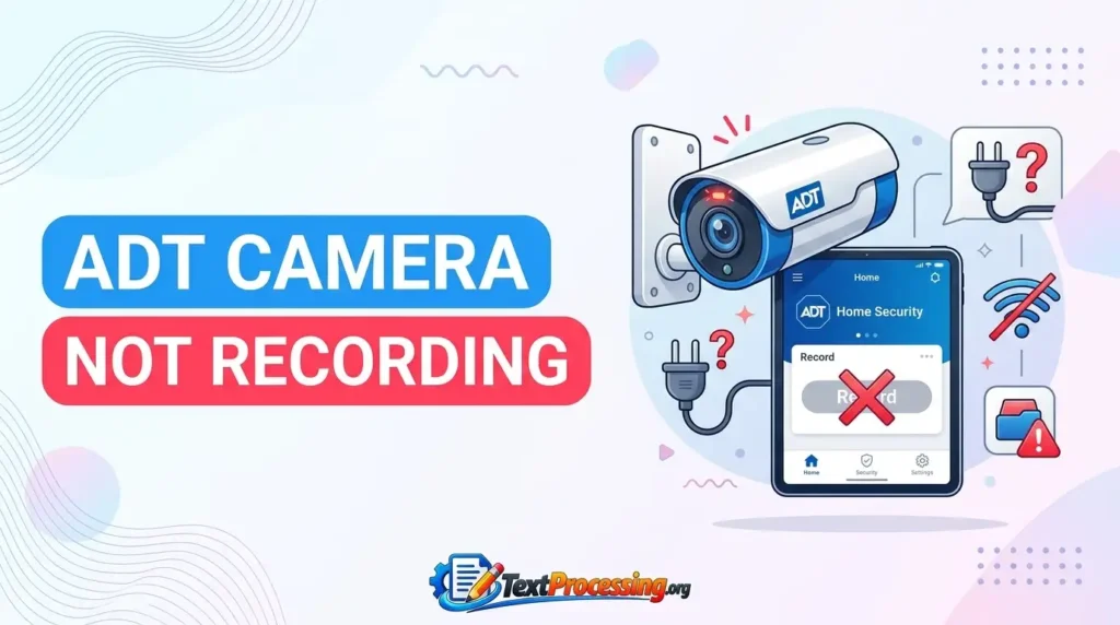 ADT Camera Not Recording