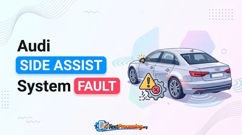 Audi Side Assist System Fault