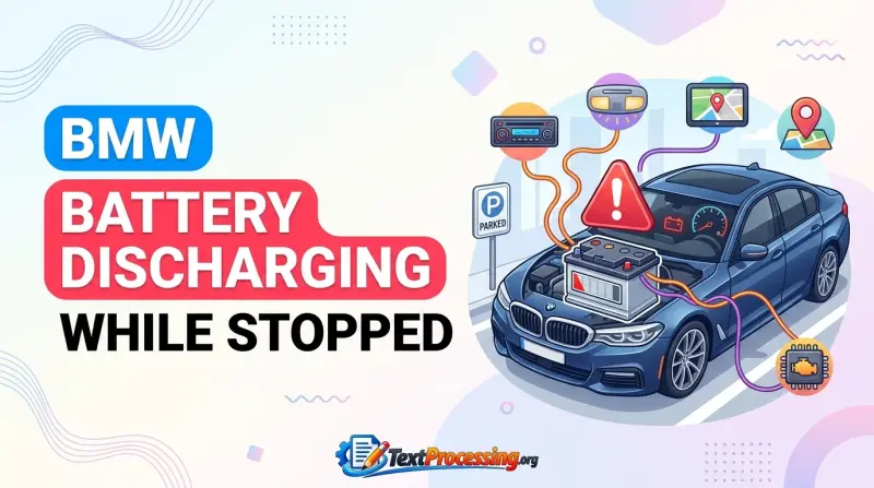 Bmw Battery Discharging While Stopped