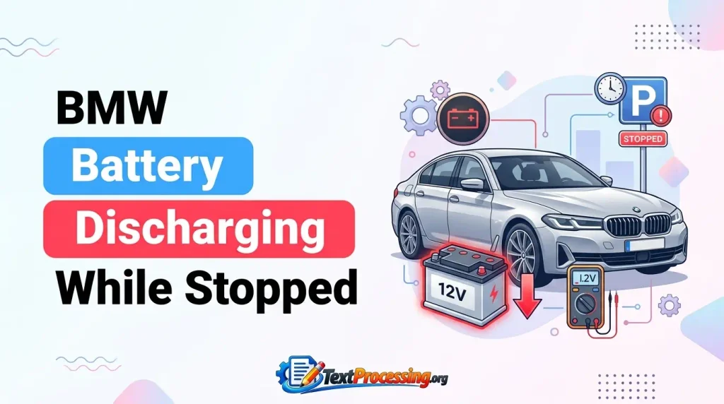 Bmw Battery Discharging While Stopped
