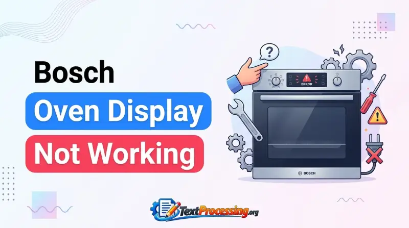Bosch Oven Display Not Working