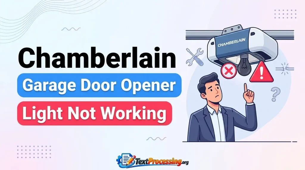 Chamberlain Garage Door Opener Light Not Working