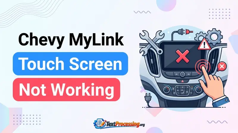 Chevy MyLink Touch Screen Not Working