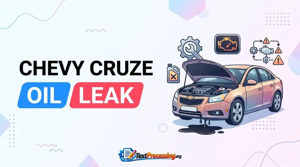 Chevy Cruze Oil Leak