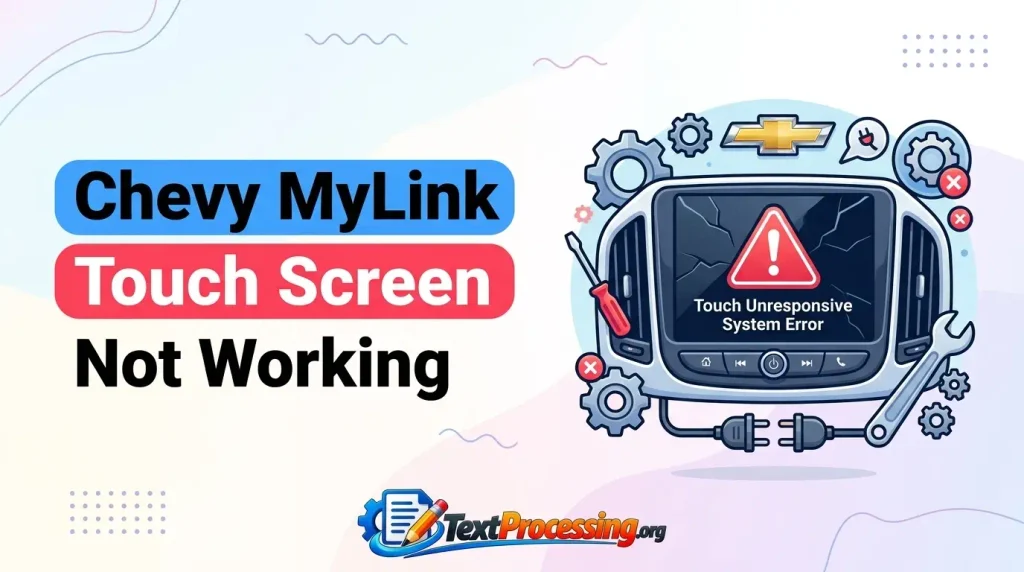 Chevy MyLink Touch Screen Not Working