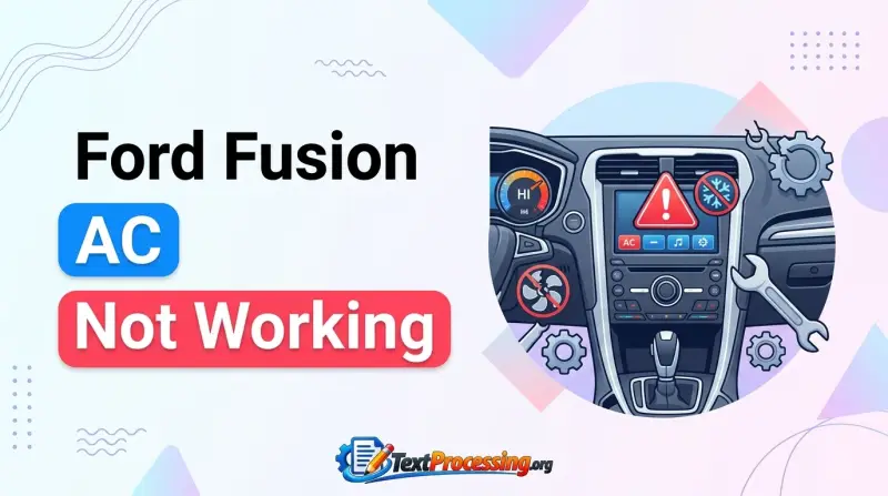Ford Fusion AC Not Working
