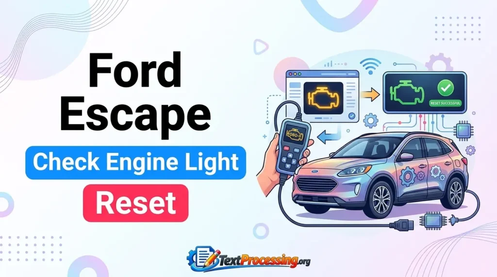 Ford Escape Check Engine Light Reset