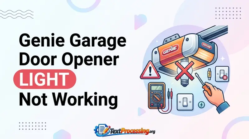 Genie Garage Door Opener Light Not Working