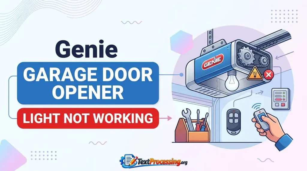 Genie Garage Door Opener Light Not Working