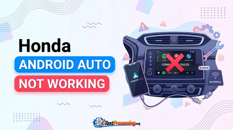 Honda Android Auto Not Working