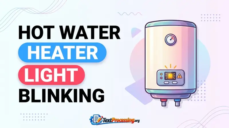 Hot Water Heater Light Blinking