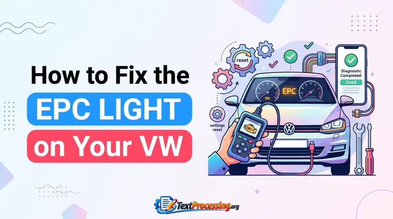 How to Fix the EPC Light on Your VW