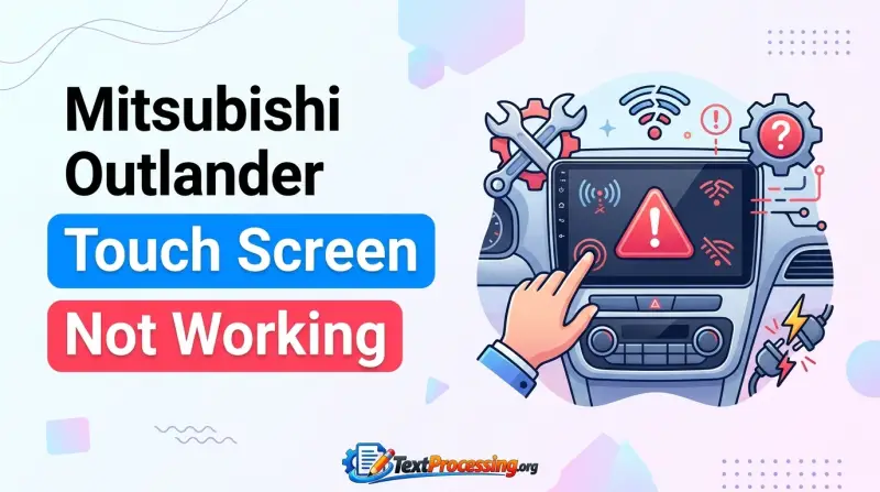 Mitsubishi Outlander Touch Screen Not Working
