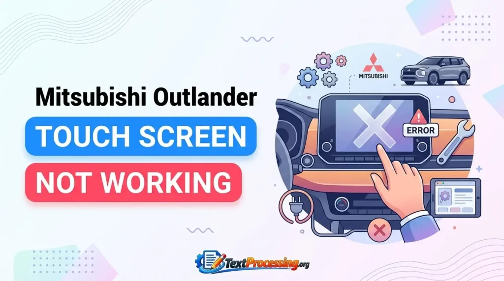 Mitsubishi Outlander Touch Screen Not WorkingMitsubishi Outlander Touch Screen Not Working