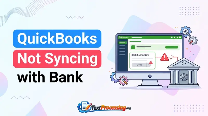 QuickBooks Not Syncing with Bank