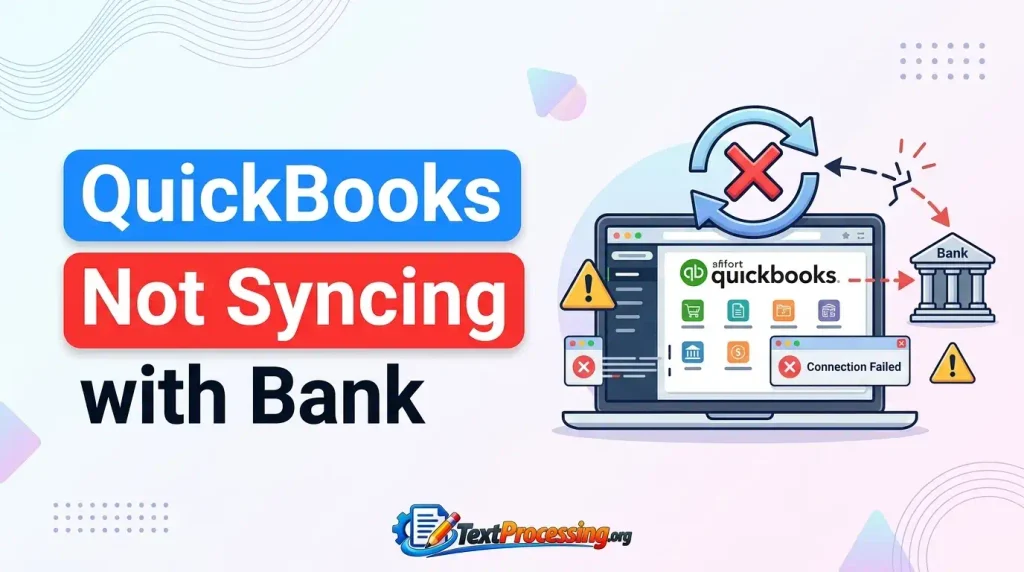 QuickBooks Not Syncing with Bank