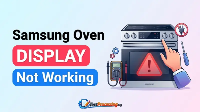 Samsung Oven Display Not Working