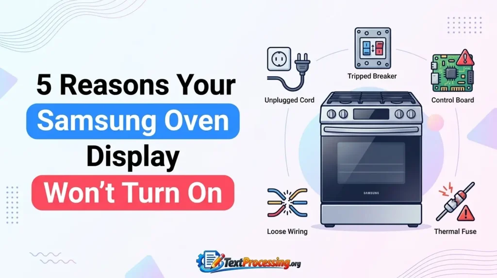 Reasons Your Samsung Oven Display Won’t Turn On