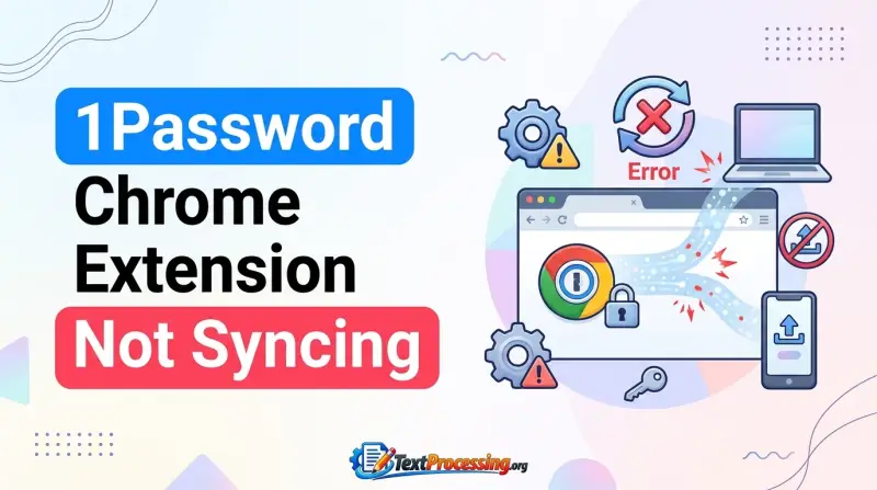 1Password Chrome Extension Not Syncing