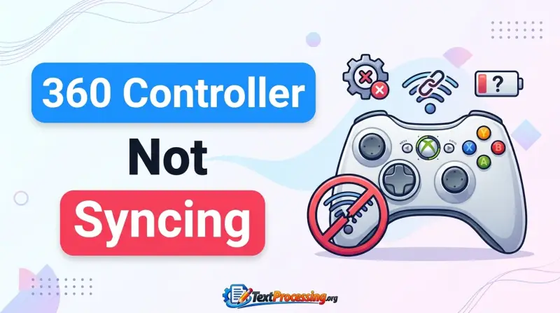360 Controller Not Syncing