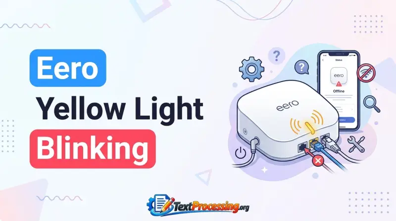 Eero Yellow Light Blinking