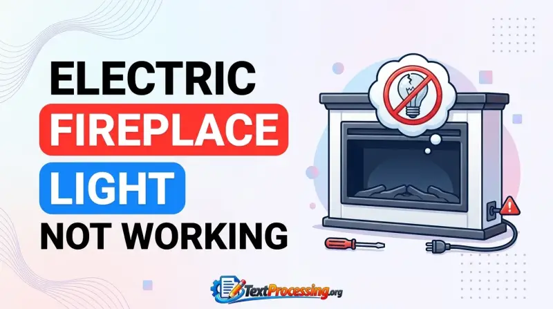 Electric Fireplace Light Not Working