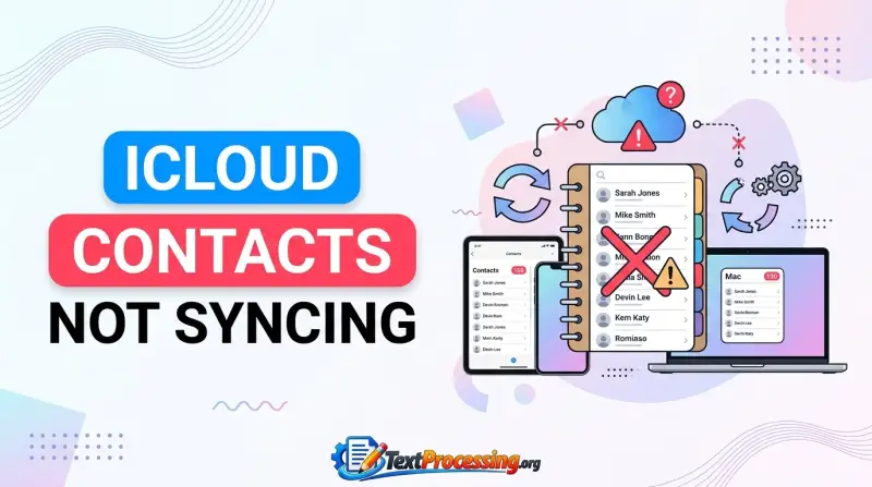 Icloud Contacts Not Syncing