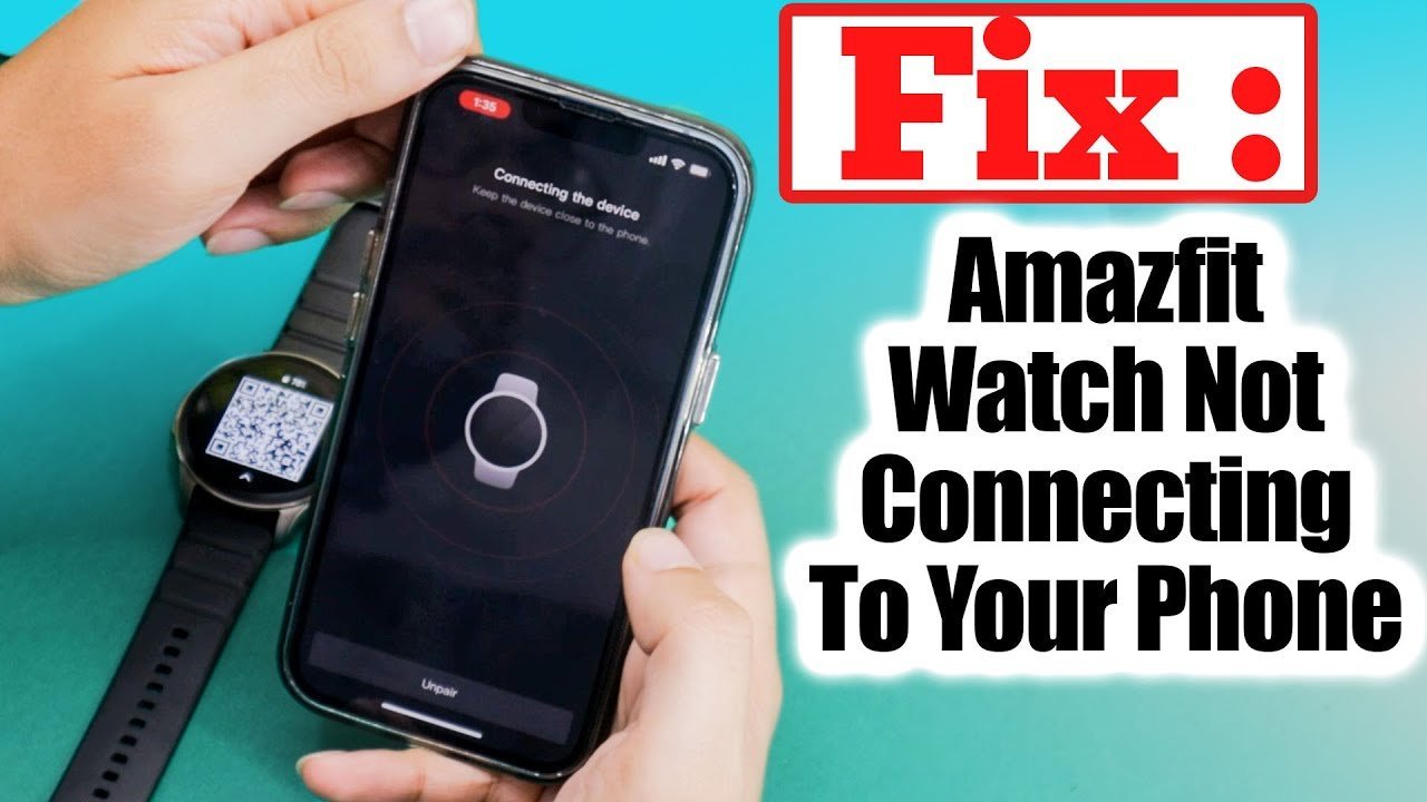 A person checking Bluetooth settings on a smartphone to fix Amazfit Pace syncing.