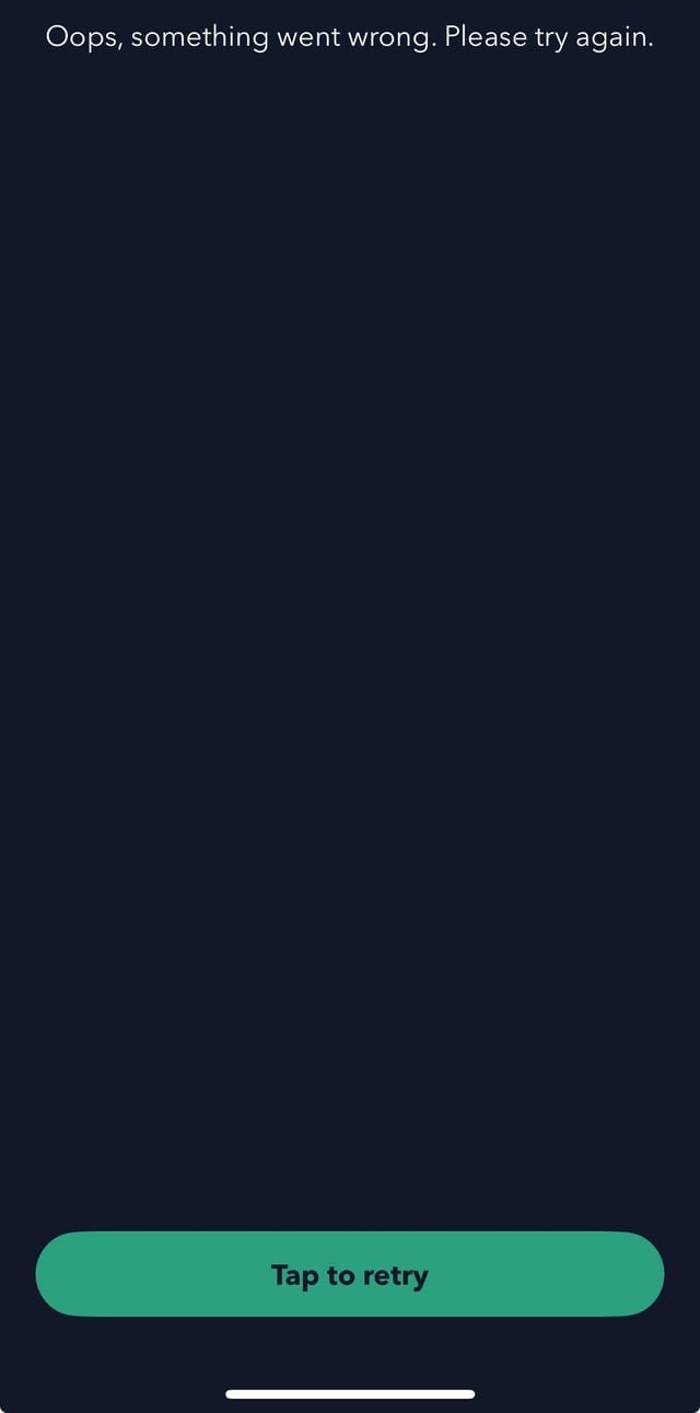 A smart thermostat display showing a disconnected cloud icon indicating a network connection error.