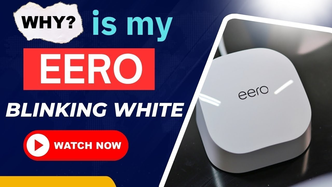 A smartphone and an eero router representing common home network troubleshooting steps.