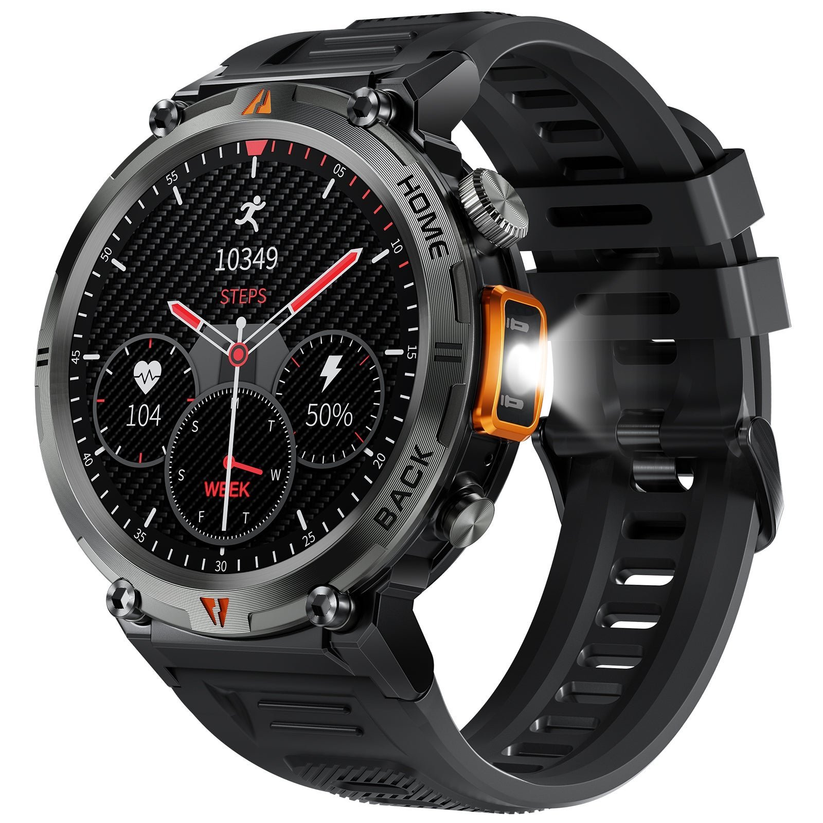 A smartwatch connected to a wall charger to address battery power issues.