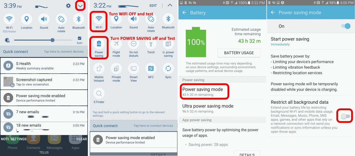 A professional troubleshooting email app sync issues on their mobile device.