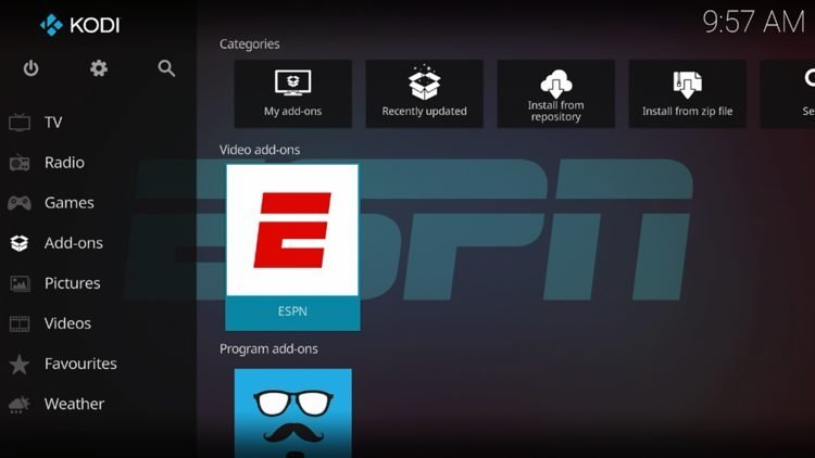 A person reviewing technical help information for the ESPN app on their phone.