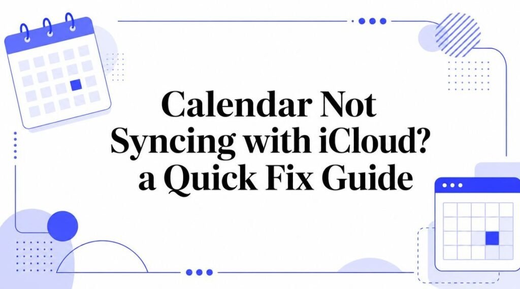 A smartphone and laptop displaying calendar apps to represent iCloud calendar syncing issues.