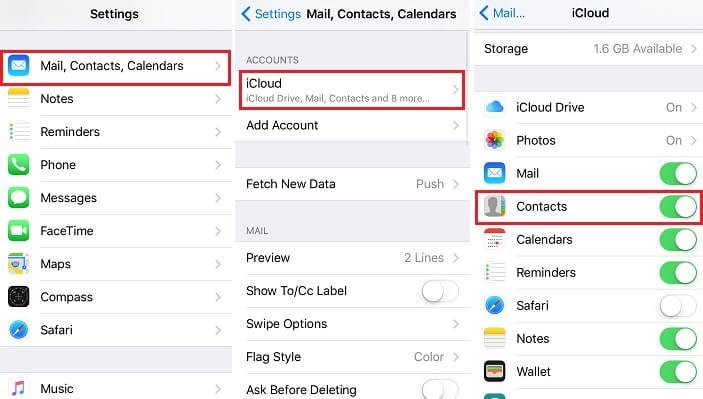 A smartphone and laptop on a desk representing iCloud contacts not syncing issues.