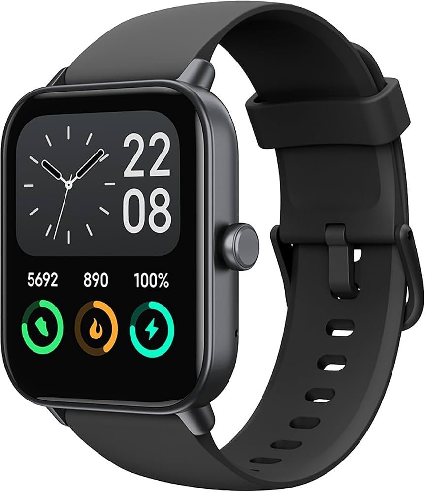 Close up of a person trying to pair their IDW19 smartwatch to a smartphone.