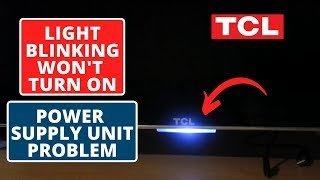 Unplugging a power cable from the wall to troubleshoot a television.