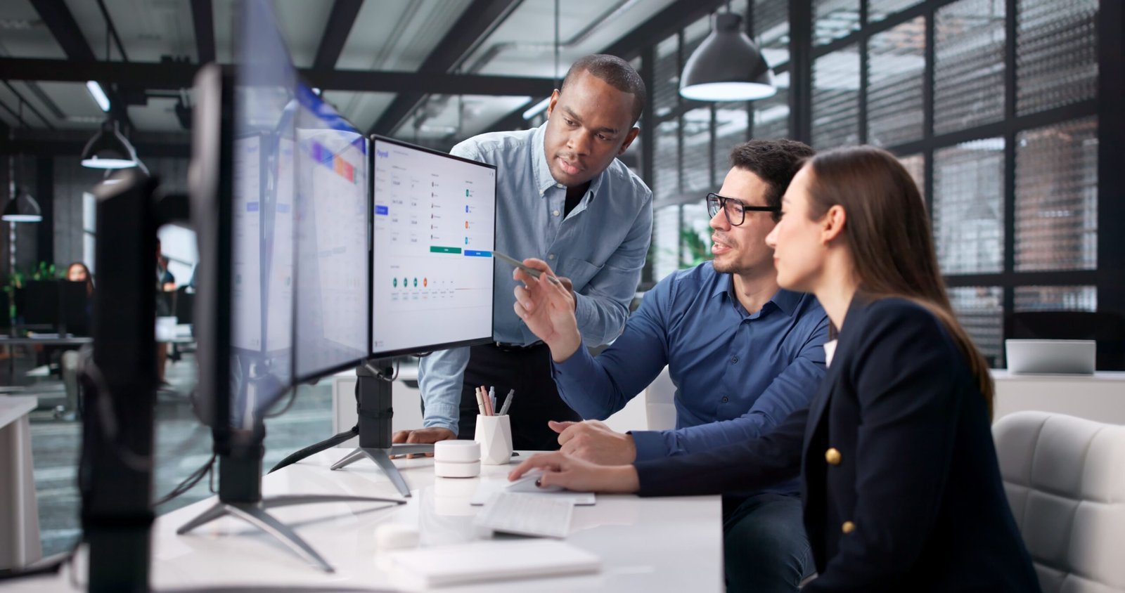Close up of a person checking system settings to resolve teams not syncing job title errors.