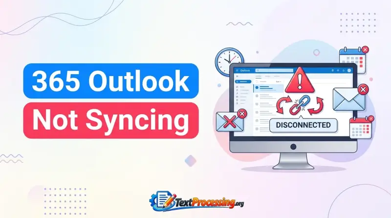 365 Outlook Not Syncing