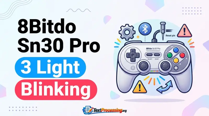 8Bitdo Sn30 Pro 3 Light Blinking