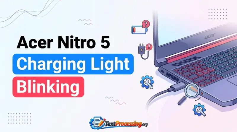 Acer Nitro 5 Charging Light Blinking