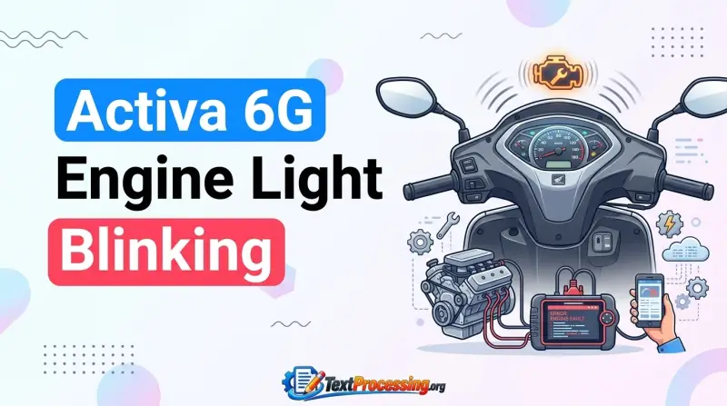 Activa 6G Engine Light Blinking