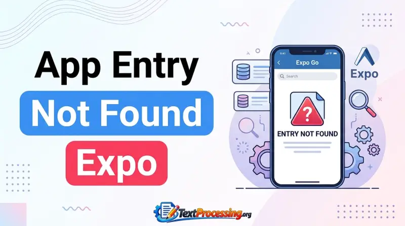 App Entry Not Found Expo