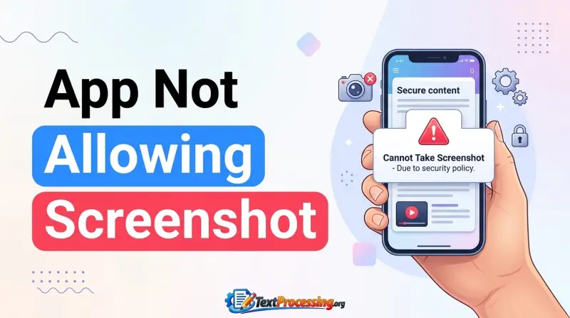 App Not Allowing Screenshot