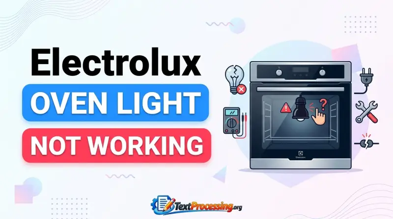 Electrolux Oven Light Not Working