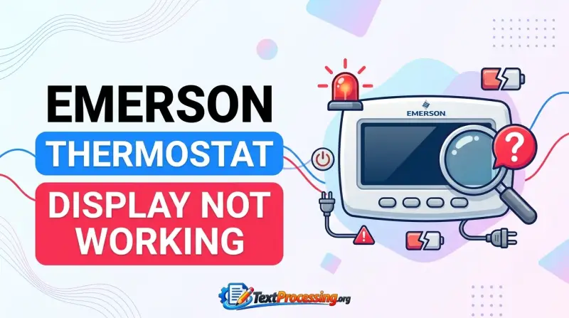 Emerson Thermostat Display Not Working
