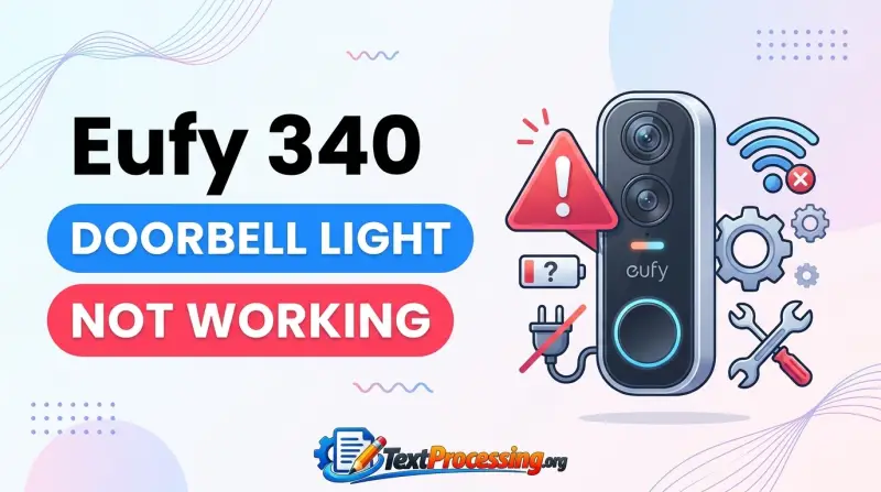 Eufy 340 Doorbell Light Not Working