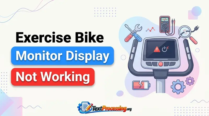 Exercise Bike Monitor Display Not Working