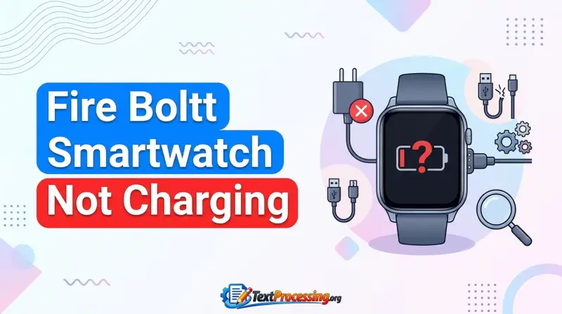 Fire Boltt Smartwatch Not Charging